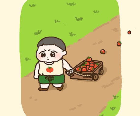 ゆるくてかわいいこどもの絵描きます 絵本のような世界をお届けします。ミニキャラとしても◎ イメージ2