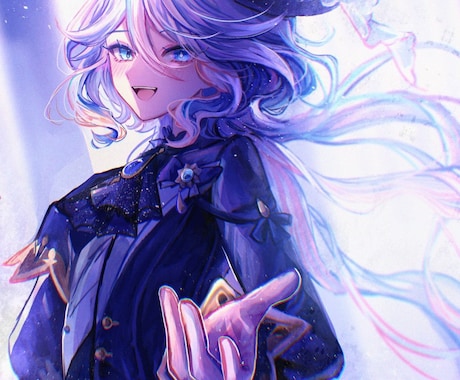 キラキラで繊細な厚塗りイラストをお描きます 丁寧な塗り込みを心がけております！ イメージ2
