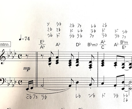 譜読み代行します 楽譜にドレミ書きます。音符を読まなくても演奏できます！ イメージ2