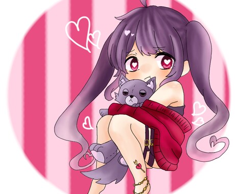 かっこ可愛いミニキャラアイコン描きます 早い！安い！！満足！！！なSNSで使えるアイコン描きます イメージ1