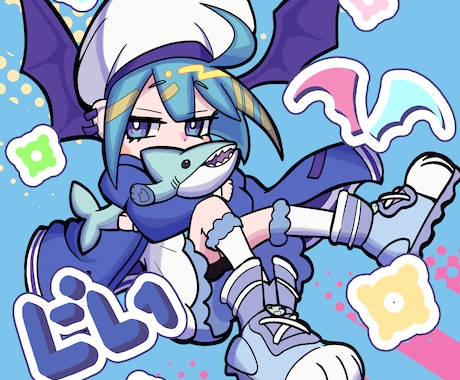 ポップなキャラクター描きます 可愛いさ重視！パッと見で可愛い！ってなるイラスト製作します！ イメージ2