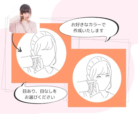 匿名性＆個性を両立！似顔絵イラストし作成ます ほどよく個性的でほどよく匿名性もある似顔絵イラスト作成します イメージ2