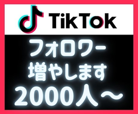 TikTokフォロワーを増加します TikTokフォロワー宣伝・拡散！いいね・再生数も対応可能！ イメージ1