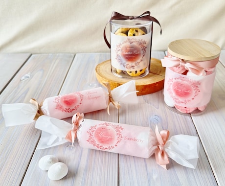 焼き菓子・ハンドメイド向け上品ラベル制作します ほっとするやさしい世界観で、手に取りたくなるラベル制作 イメージ2