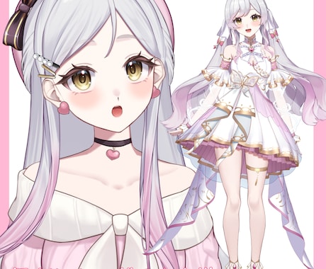 デザイン～モデリングまでVtuber制作します 高クオリティモデルで、あなたもデビューしませんか？ イメージ2