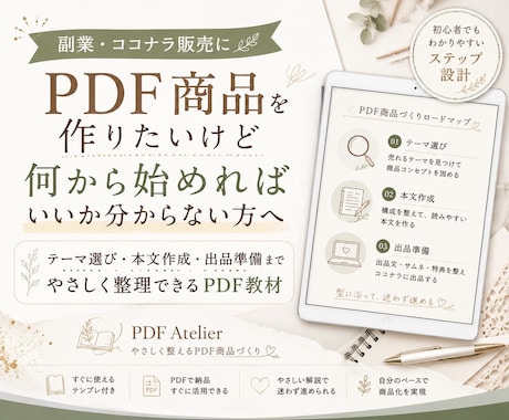 ChatGPTでPDF商品の作り方をお渡しします 初めてでもPDF商品づくりを進めやすい手順書 イメージ1