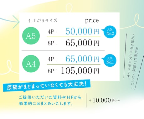 原稿お手伝いもOK！効果的なパンフレット作成します プロのデザイナーが、お客様の企業活動、カタチに致します！ イメージ2