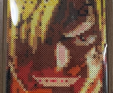 大きなアイロンビーズ制作します 壁にかけてインテリアとしてもどうぞ！28.5×28.5cm イメージ2