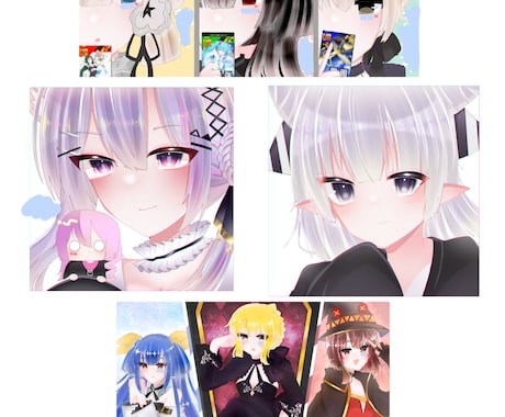 かわいい! 夢絵、アイコン、制作します 夢絵、アイコン、一枚絵、荒野行動、配信画面等など!! イメージ1