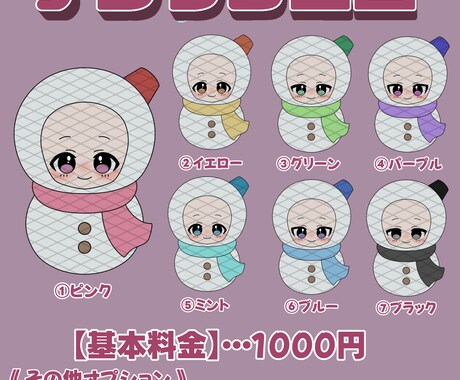 あなたをミニ雪だるまにします コスパ最強！即納可！返礼品やミニキャラにオススメ！ イメージ2