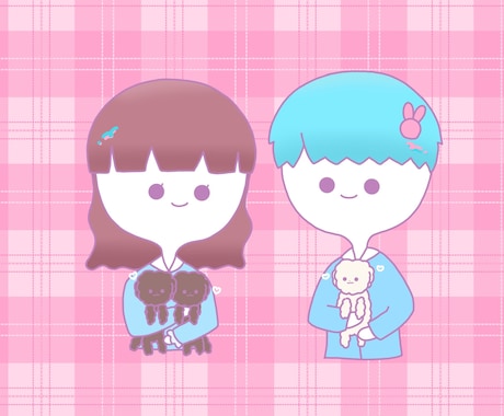 夢絵・コテ同描きます ゆるい絵柄でかわいい夢絵・コテ同です イメージ1