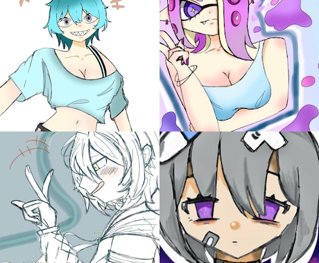 SNS用、アイコンイラストを描きます イメージ1