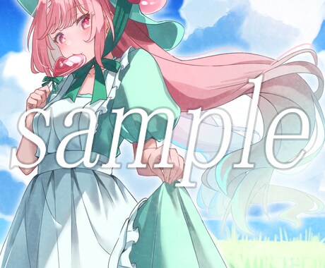 商用利用無料/一枚絵描きます 優しい可愛い雰囲気のイラスト描きます イメージ2
