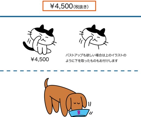 コミカルなキャラで紙面、画面を楽しくします ベクター画。線画にベタ塗りのシンプルで分かりやすいイラスト イメージ2