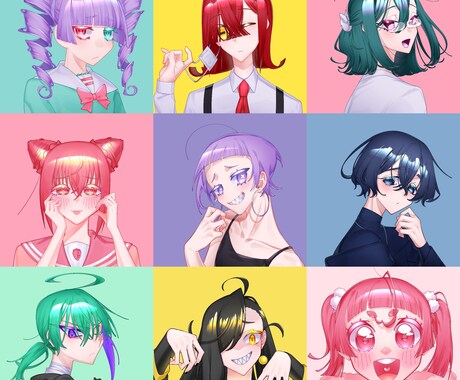 カラフル！キャンディポップなアイコン描きます ツヤのある塗りでパステルからビビットまで使えます◎ イメージ2