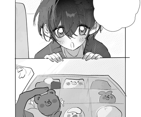 漫画風イラストを作成します トーンを貼ったような漫画風の作画の1枚絵を描きます イメージ2