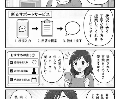 断れず抱え込む悩みを5枚のPDFで整理します 相談相手にも気を遣う方へ。責任の境界線を図解します イメージ1