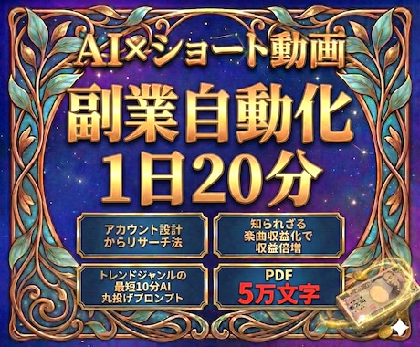 初心者向け『AI×SNS副業』収益化の裏技教えます 15万人越えチャンネルのプロが知られざる収益化方法徹底解説 イメージ1