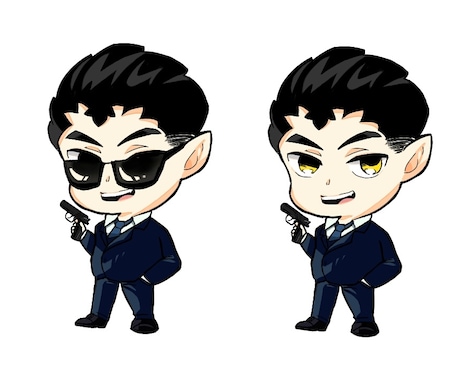 使い方自由！2頭身アイコンイラスト作製します SNSやYouTubeで使えるイラストの製作 イメージ1