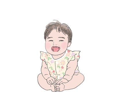 かわいい◎シンプル赤ちゃんイラストを描きます SNS用などに最大3カット作成します。 イメージ2