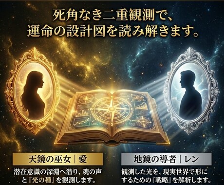 守護霊対話で迷いを全解明。不倫の結末と光を映します 誰にも言えない愛。双鏡が映し出す真実があなたの心を救います イメージ2