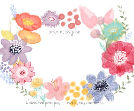 ロゴ入り可愛い台紙作ります 花の水彩風♡アクセサリーなどの台紙にオススメ♡ イメージ1