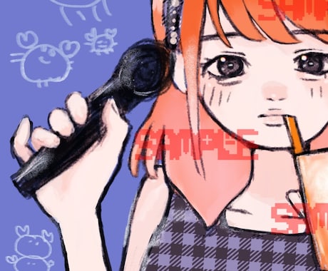 キュ〜トなSNSアイコン描きます かわいい女の子が得意です！肉感にこだわりがあります イメージ1