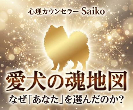 心理学×霊視！愛犬の魂の地図を作ります 「なぜ私を選んだの？」愛犬の使命と愛を地図にします イメージ1
