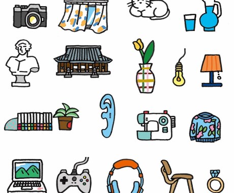 小さな物たくさん描きます 個人利用にもおすすめ( ◠‿◠ ) イメージ2