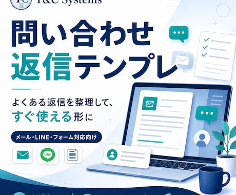 問い合わせ返信テンプレ作ります よくある返信を整理し、すぐ使える形に イメージ1