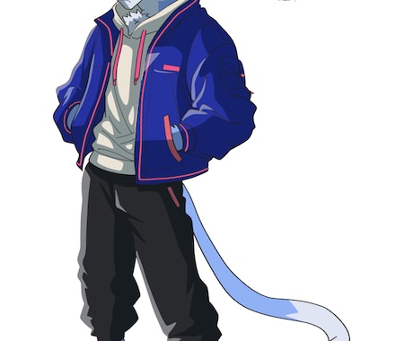 アニメ塗立ち絵キャラクター描きます キャッチーでかっこいい、可愛いキャラクターを描きますよ！ イメージ2