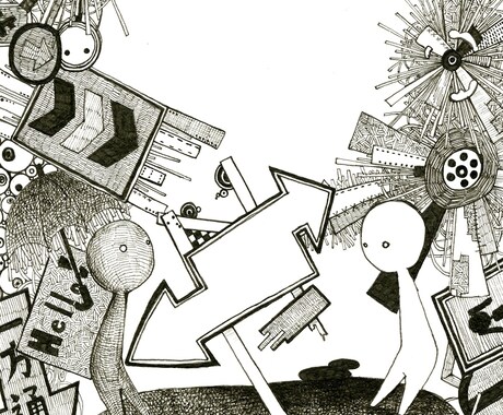 ごちゃごちゃした絵を描きます デジタル、アナログどちらでも対応できます。 イメージ2