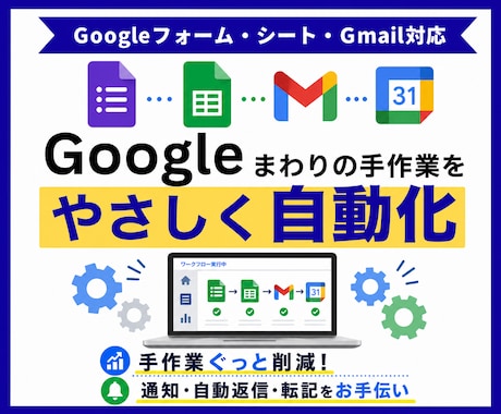 Googleまわりの自動化なんでも対応いたします GASで手作業をぐっと削減！実務目線で丁寧に設計 イメージ1