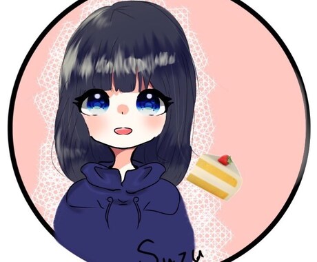 アイコン用のかわいいイラスト描きます 自分専用のSNSアイコンが欲しい方へ イメージ1