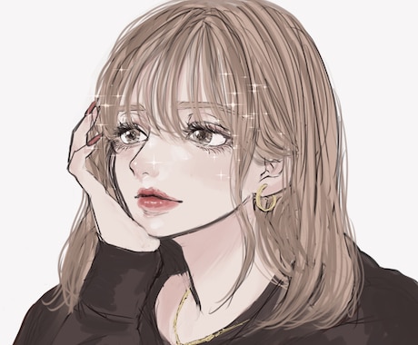 韓国風｜クールで綺麗めな女の子イラスト描きます 可愛いだけじゃ物足りない。クールなイラストを探している貴方へ イメージ2