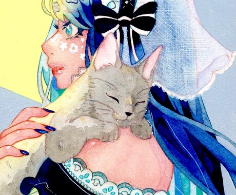 透明水彩でアイコン作成いたします アナログの手描き感とハッキリした発色を兼ね備えてます イメージ2