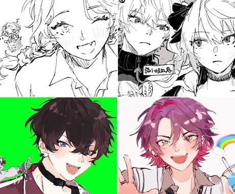 ラフな漫画イラスト・カラーイラスト承ります イメージ1