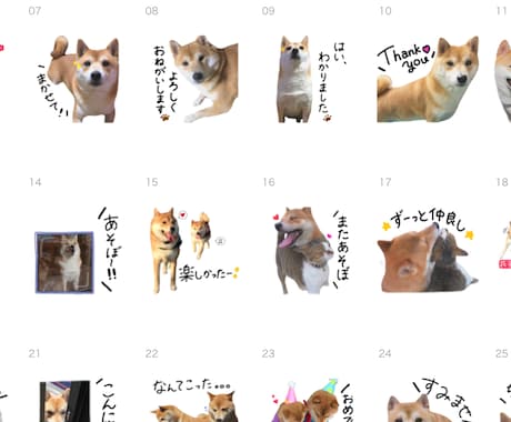 LINEスタンプ作ります ご自宅のワンちゃんや猫ちゃんをスタンプにしませんか☺︎ イメージ2