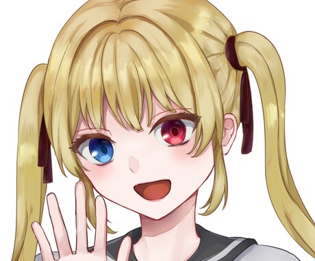 SNS用・配信用のかわいいイラストを描きます 顔周りを繊細に魅力的に描きます！ イメージ1