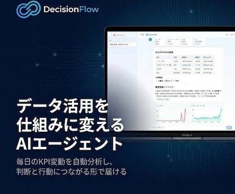 AIでKPI監視・データ分析を自動化します 大手IT3社でデータ活用を推進したプロが対応 イメージ1