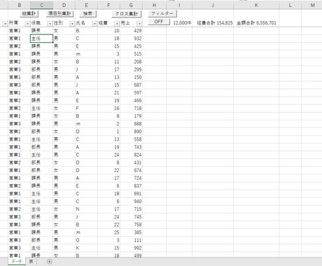 オーダーメイドのデータ集計プログラムを開発します オーダーメイド開発のデータ集計システムです。 イメージ2