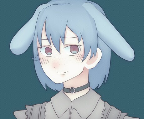 シンプルかわいいくすみ系アイコン描きます SNSで目立ちたいあなたに！　ラフ修正何回でも無料です イメージ1