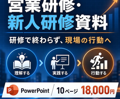 営業研修・新人研修の資料を作成します イメージ1