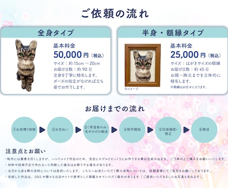 愛猫・愛犬のメモリアル羊毛フェルトを作ります 温もりを形に。いつでも一緒、本物の毛も使えるうちの子人形。 イメージ2