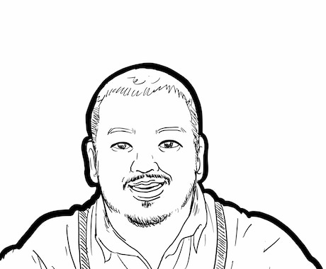 手描き感のある似顔絵やSNSアイコン描きます ペンで描いたようなすこしラフな画風の似顔絵です イメージ2