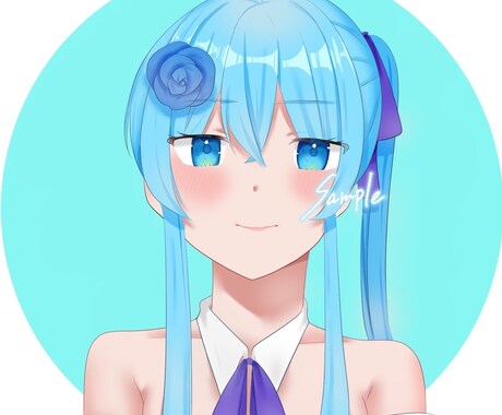 可愛い女の子のSNS用アイコンを描きます 〜あなたが満足していただけるように〜 イメージ2
