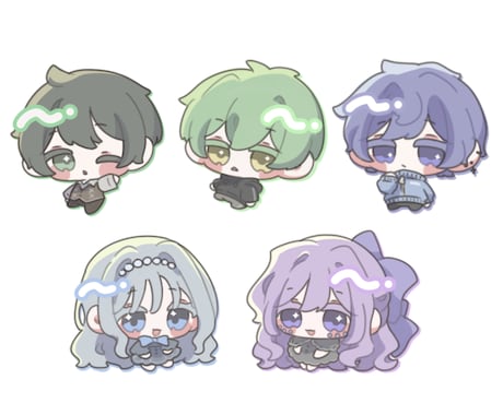 かわいいちみキャラのSNSアイコンを作成します ふわふわで可愛いミニキャライラストを丁寧に作成します！ イメージ1