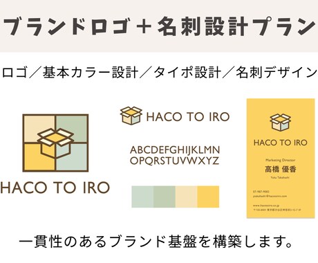 ブランドロゴ＋名刺デザイン制作します ロゴから名刺までブランドを整えます イメージ2