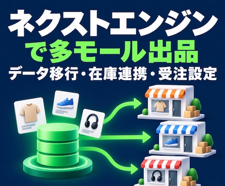 ネクストエンジンで多モール出品を設定します イメージ1