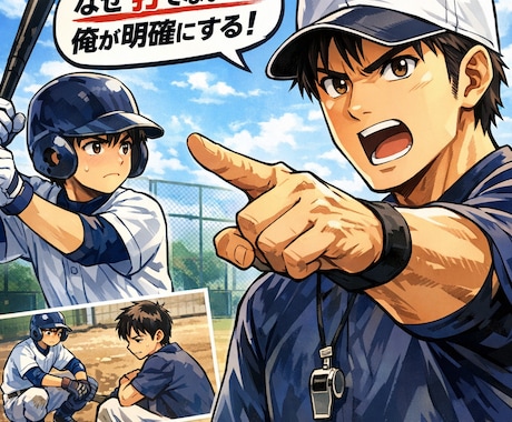 試合で結果が出ない子専門/弱点を言語化します 元甲子園球児によるなぜ打てないか明確にする60分 イメージ1